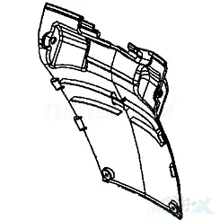 Błotnik przedni jaskrawoczerwony RR136PA Kymco Like