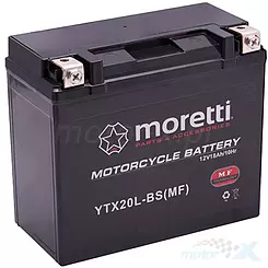 Akumulator żelowy Moretti Parts MTX20L-BS 12V 18Ah 175x87x155mm 270CCA