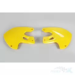 Osłony chłodnicy żółte UFO Plast Suzuki RM 125 / RM 250 99-00