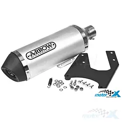 Końcówka wydechu Arrow Race Tech Alu, Vespa Primavera 125-150 13- / Sprint 125 14- (E)
