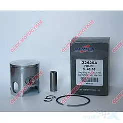 Tłok kompletny 47.00mm, 1 pierścień, Vertex 22425E