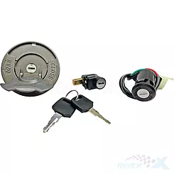 Stacyjka zapłonowa zestaw z korkiem i zamkiem, WM Motor, ATV Bashan BS 200 / BS 250