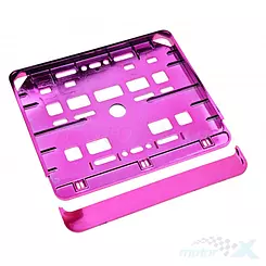 Ramka tablicy rejestracyjnej, pod tablice 190x150mm, metalizowana różowa, WM Motor 0704R