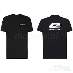 Koszulka T-Shirt z nadrukiem, czarna, QJ Motor