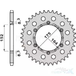 Zębatka tylna PBR 85644C45 (JTR853.44) 