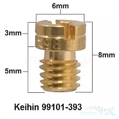 Dysza główna, Keihin typ 99101-393, 1 sztuka, Prox [różne rozmiary]