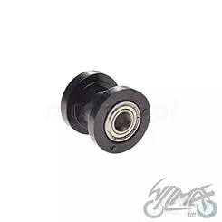 Rolka prowadząca łańcucha napędowego, kołonierz 35mm, średnica 22mm, otwór 10mm, szerokość 33.5mm, czarna, WM Motor