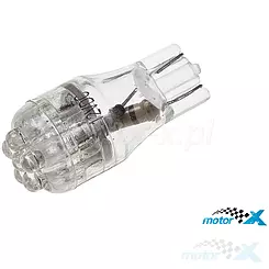 Żarówka postojowa, 6 LED, T13, 12V, biała