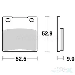 Klocki hamulcowe  karbonowe SBS Dual Carbon Racing 556DC