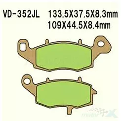 Klocki hamulcowe Vesrah  VD-352RJL
