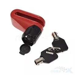 Blokada tarczy hamulcowej, sworzeń 5.4mm, czerwona, WM Motor