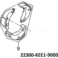 Szczęki sprzęgła tylnego Kymco Like / Super 8