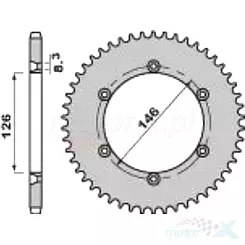 Zębatka tylna PBR 80550F (JTR805.50)