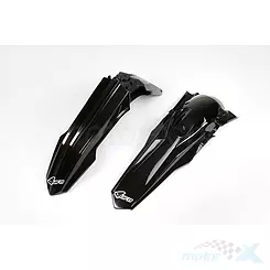Błotnik przedni i błotnik tylny zestaw czarny UFO Plast Suzuki RMZ 250 / 450
