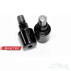Końcówki kierownicy czarne, Biketec BT0032 (2408040000)