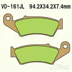 Klocki hamulcowe Vesrah Organic VD-161RJL