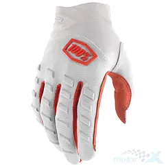 Rękawice motocyklowe offroad, szare, 100 Percent (100%) Airmatic