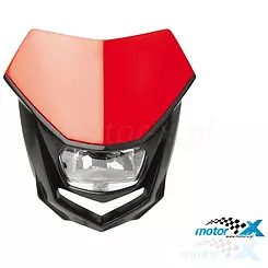 Lampa przednia, reflektor, czerwony CR 04, Polisport HALO