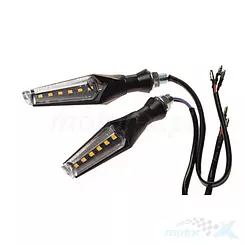 Kierunkowskazy LED, gwint M10x1.5mm, homologacja