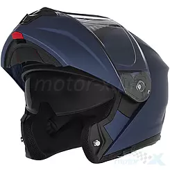 Kask szczękowy z blendą Nox N968 Niebieski Mat