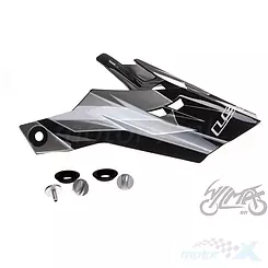 Daszek kasku MX456 Factory White-Black Titanium