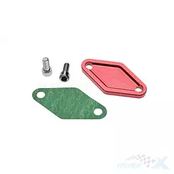 Pokrywka dozownika oleju, czerwona, WM Motor CNC, Minarelli AM 2T LC