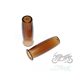 Manetki komplet retro 1"+7/8" brąz transparentne