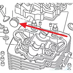 Uszczelniacz, wypełnienie cylindra, Keeway 100043090010