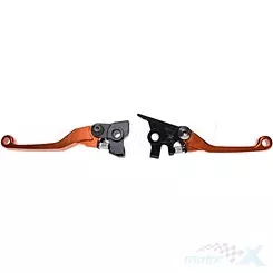 Dźwignia hamulca i dźwignia sprzęgła komplet pomarańczowa Husqvarna / KTM