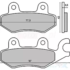 Klocki hamulcowe RMS Sintered Kymco