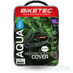 Pokrowiec motocyklowy, wodoodporny Aquatec, kolor camo, rozmiar M, Biketec BT3155 (Naked)