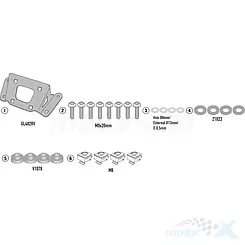 Mocowanie szyby czołowej Kappa A2156AK, Yamaha MT-09 / MT-09 SP