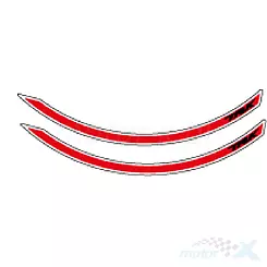 Naklejka przedniej felgi, 1 sztuka, Benelli TRK 702 Pearl White