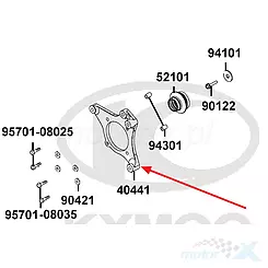 MOCOWANIE ZACISKU HAMULCOWEGO 40441-LFE9-E00