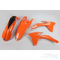 Zestaw osłon nadwozia pomarańczowo-czarny UFO Plast KTM EXC 12-13