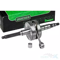 Wał korbowy, sworzeń tłoka 12mm, Carenzi Racing, Minarelli horizontal