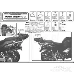 Stelaż kufra centralnego Kappa Honda VFR 800 bez płyty