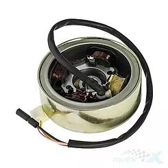 Stator iskrownik, stojan alternatora, z magnetem 4 cewki, 2 piny żeńskie, 3 przewody TGB Morini 50 AC 2T D1E41QMB
