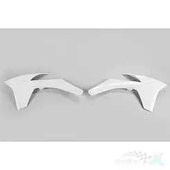 Osłony chłodnicy białe UFO Plast KTM SX / SX-F / EXC / EXC-F 11-13