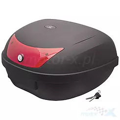 Kufer Moretti, MR-726, 48l, Czarny, czerwony odblask