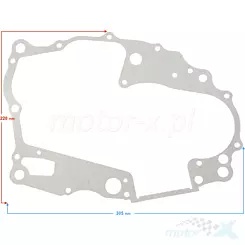 Uszczelka między kartery Barton Hyper 125 Euro 5 / Zipp Scrambler 125 
