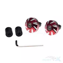Końcówki kierownicy 13/17mm 2 sztuki czerwone tuning frezowane