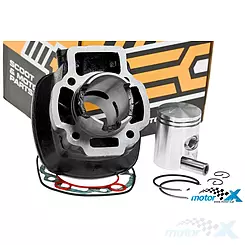 Cylinder kompletny 40.00mm 50cc, czworokątny Tec HQ Gilera / Piaggio LC (bez głowicy)
