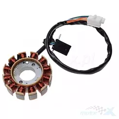 Stator iskrownik, stojan alternatora, 12 cewek, kostki typ A, GY6 152QMI 125 4T AC EURO 4