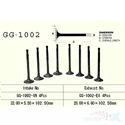 Zawór ssący Vesrah GG-1002-IN