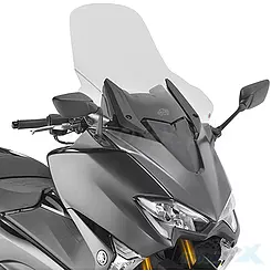 Szyba czołowa, transparentna, 59.5x61cm, Kappa, KD2133ST, Yamaha T-MAX 530 / T-MAX 560 
