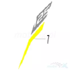 Naklejka osłony tylnej górnej lewej Keeway RKF 125 05571U32BC00