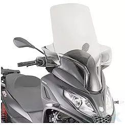 Szyba czołowa, transparentna, 84x69cm, Kappa, KD5614ST, Piaggio Mp3 300 HPE