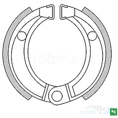 Szczęki hamulcowe 85x20mm Newfren GF1253, CAN-AM / E-TON / Honda / Kawasaki / Polaris