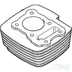 Cylinder goły Kymco MXU 150